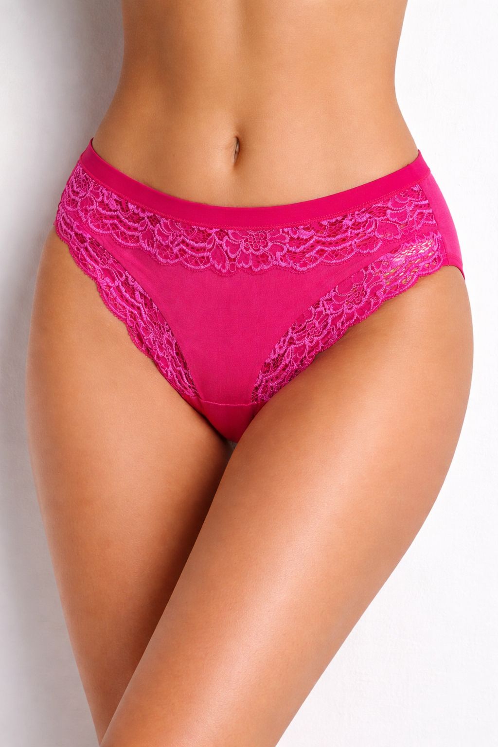 DALIA — Slip Donna in Cotone con Pizzo Floreale